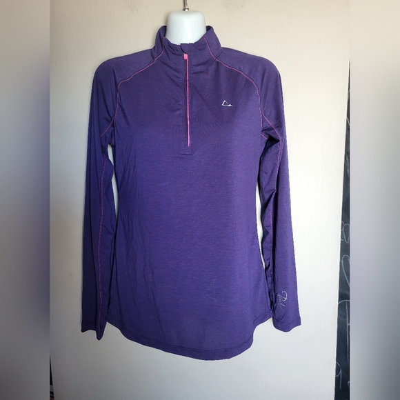 Paradox Purple Women's Quarter-Zip Sweatshirt, Size Small - Picture 2 of 8